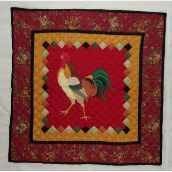 C&F Home 54" x 54" Rooster Table Topper