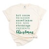 Simply Sage Market Christmas Words Garment Dyed Tee - L - Ivory - 2 of 4