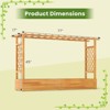 Costway 1/2 PCS 45” Raised Garden Bed with Trellis with Hanging Roof, 2 Side Trellises for Flower - 3 of 4