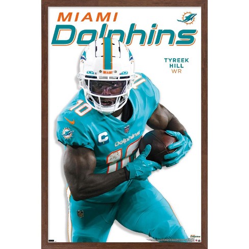 Tyreek Hill Poster Miami Dolphins Canvas Wrap Wall Art 