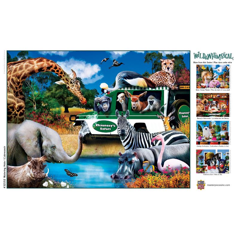 MasterPieces 300 Piece EZ Grip Jigsaw Puzzle - Watering Hole - 18"x24", 5 of 8