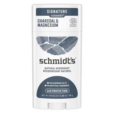 Schmidt's Charcoal + Magnesium Aluminum-Free Natural Deodorant Stick - 2.65oz