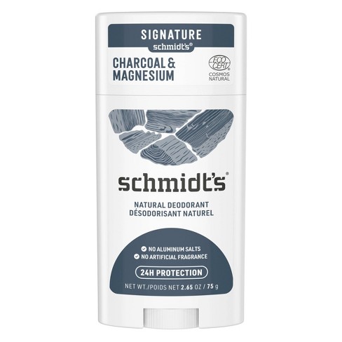 Schmidt S Charcoal Magnesium Aluminum Free Natural Deodorant Stick 2 65 Oz Target