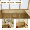 EAGLE PEAK Wooden Polycarbonate Walk-in Greenhouse, Cedar Hobby Green House with Roof Vent - 4 of 4