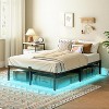 MaseiKar Full Bed Frame with LED Lights, Metal Platform Bed Frame with Charging Station, 2 Outlets and 2 USB Ports, Heavy Duty Full Size Bed Frame - 2 of 4