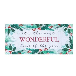 Evergreen Holiday Homestead Sassafras Indoor Outdoor Switch Doormat 1'10"x10" Multicolored - 1 of 4