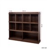 SKRAN 10-Shelf Bookcase with Cubbyhole Storage -  MDF Bookshelf for Books, Binders, Photos, and Collectibles - 3 of 4