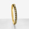 Ross-Simons Black Enamel Art Deco-Style Bangle Bracelet in 18kt Gold Over Sterling - 3 of 4