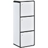 Kings Brand Furniture Dothan Wood 3-Cubed Closed Bookcase - Storage Shelf Organizer Bookshelf - 4 of 4