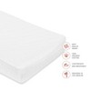 Babyletto Quilted Muslin Changing Pad Cover - GOTS Certified Organic Cotton - Plain White - 3 of 4
