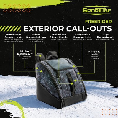 Sportube Freerider Padded Gear and Boot Bag with Extra-Large Central Compartment — фото 3
