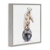 Stupell Industries Polar Bear on Disco Ball Black Framed Giclee Art - 3 of 4