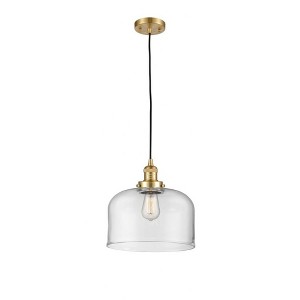 Bell - 1 Light Cord Hung Mini Pendant In Industrial Style-8 Inches Tall and 12 Inches Wide - 1 of 1