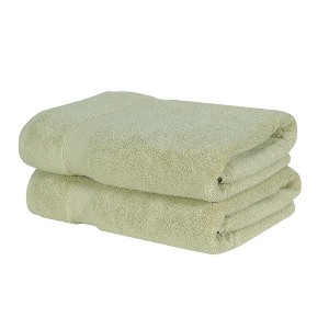Splash Ultra-Soft Zero Twist 100% Ring Spun Cotton Bath Towel Set - Reversible, 550 GSM, Breathable, Lightweight, Highly Absorbent Towels for Bathroom - 1 of 4