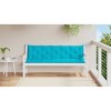 vidaXL Bench Cushion Water Repellent Outdoor Seat Cushion Pad Oxford Fabric - Turquoise 70.9" - 3 of 4