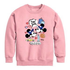 Boys' - Disney - Mickey & Friends Graphic Long Sleeve Fleece Sweatshirt - 1 of 4
