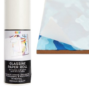 Bright Creations Glassine Paper Roll for Artwork, Transparent Paper for Crafts and Baked Goods, Classroom Supplies (17.5 Inches x 25 Yards) - 1 of 4