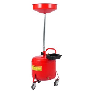 Oil Drain Tank,Portable Oil Drainer w/ 360 Degree Wheels,Toolbox & 15 Inch Funnel Fluid - 1 of 4
