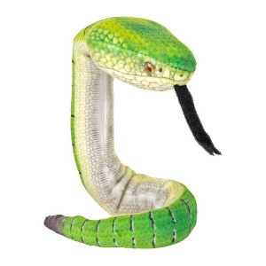 Wild Republic Coilkins Borneo Pit Viper, Stuffed Animal, 12 Inch