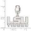 Black Bow Jewelry Sterling Silver Louisiana State Fighting Tigers NCAA Bead Charm - 3 of 4