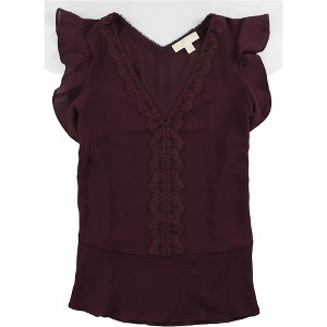 Michael Kors Womens Lace trim Pullover Blouse - 1 of 1