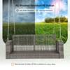 Karl Home 2-Person Outdoor Hanging  Wicker Porch Swing with Cushion - 3 of 4