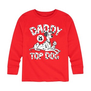 Boys' - 101 Dalmatians - Daddy Is Top Dog Long Sleeve Graphic T-Shirt - 1 of 4