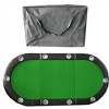 YONWAY Folding Poker Table Top for 10 Players Tri-Fold Texas Holdem Blackjack Casino Game Tabletop - 2 of 4
