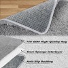Modern Solid Soft Fluffy Shaggy Floormat Home Decor, 2' x 3' Light Gray - 4 of 4