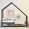 Twin Size Metal House Bed With Trundle - 2 of 4