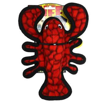 Tuffy Jr. Lobster Ocean Creatures Dog Toy - Red