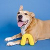 PetShop by Fringe Studio Color Me Happy Dog Horseshoe Rubber Toy - Yellow - 3 of 4