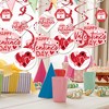 Big Dot of Happiness Happy Valentine's Day - Valentine Hearts Party Hanging Decor - Party Decoration Swirls - Set of 40 - 2 of 4