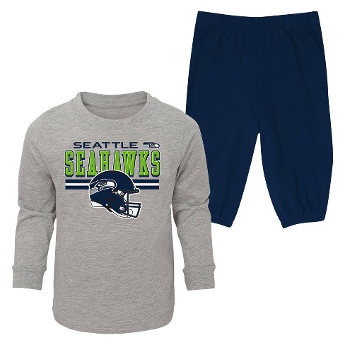 NFL Seattle Seahawks Toddler Boys' 2pk Long Sleeve T-Shirt and Pant Set - image 1 of 3