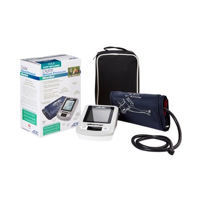 Mabis Large Cuff Arm Home Automatic Digital Blood Pressure Monitor 1-tube  Black 1 Each : Target