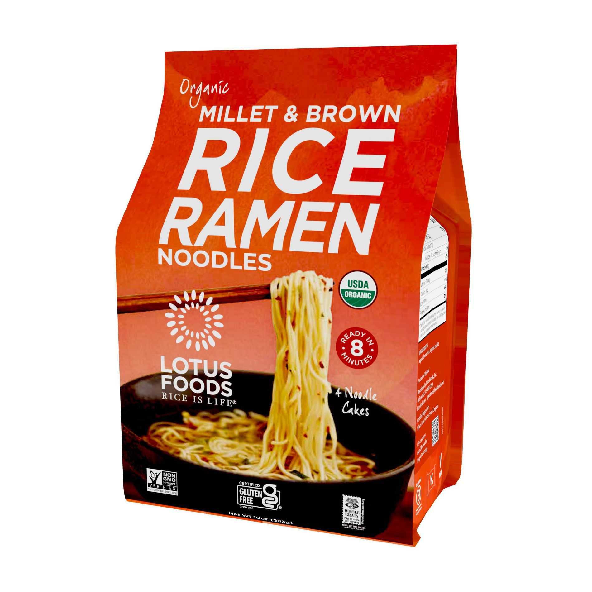 Lotus Foods Millet & Brown Rice Ramen Soup - 4pk
