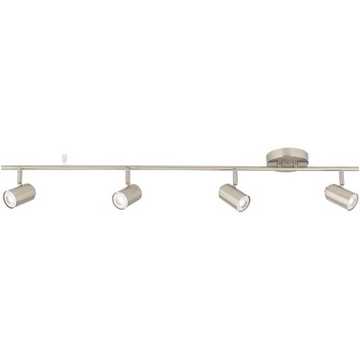Pro Track 42" Brushed Nickel 4-Head LED Track Light Fixture