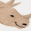 20"x20" Oversize Rhino Poly Filled Square Throw Pillow - Rizzy Home: Contemporary Embroidered Cotton Canvas - 2 of 4