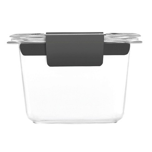 Rubbermaid 6pc Brilliance Glass Food Storage Containers, 4.7 Cup Food  Containers with Lids