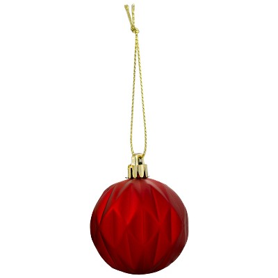 Winter Wonderland Red Green White Shatterproof Plastic Christmas Ornaments Set