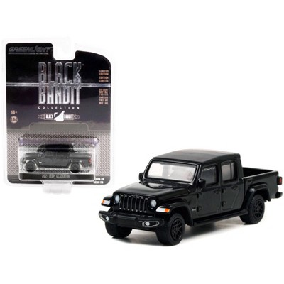 2021 Jeep Gladiator Pickup Truck with Bed Cover "Black Bandit" Series 26 1/64 Diecast Model Car by Greenlight