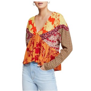 Free People Womens Aloha State of Mind Pullover Blouse - 1 of 1