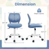 Infans Kids Desk Chair Ergonomic Swivel Children Mesh Study Height Adjustable Blue - 2 of 4