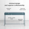 MH London Brockwell 31" Metal Entryway Console Table with Rectangular Top and 1 Drawer - 4 of 4