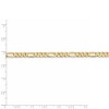Black Bow Jewelry 4.75mm 14k Yellow Gold Flat Figaro Chain Bracelet - 4 of 4