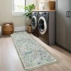 Acekool Modern Floral Area Rug Washable Non-Slip Foldable Soft Faux Wool for Living Room Bedroom Kitchen - 4 of 4