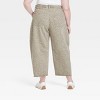 Women's High-Rise Curved Leg Barrel Jeans - Universal Thread™ Tan Leopard Print - 2 of 3