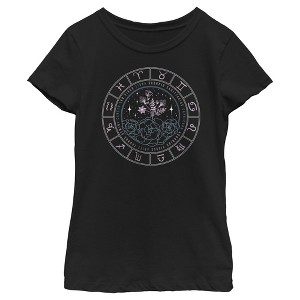 Girl's Lost Gods Floral Astrological Wheel T-Shirt - 1 of 4