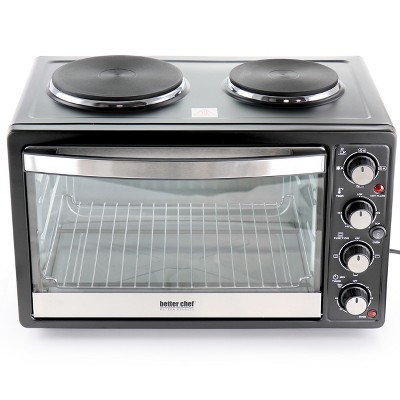 Better Chef Chef Central XL Toaster Oven and Broiler with Dual Solid Element Burners