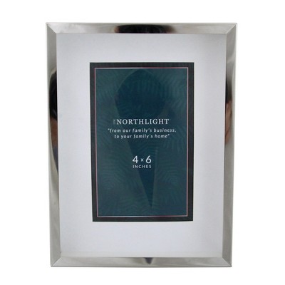 Northlight Rectangular Picture Frame - for a 4" x 6" Photo - 8" - Silver